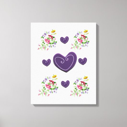 Moederdag Canvas met gerasterd Canvas Afdruk (Voorkant)