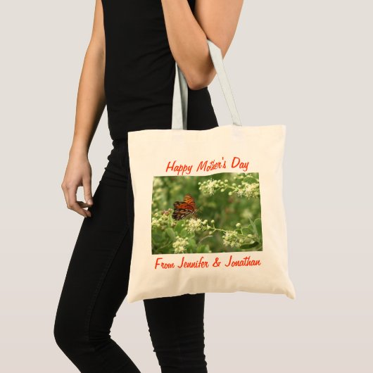 Moederdag Canvas tas, vlinder Tote Bag (Voorkant (product))