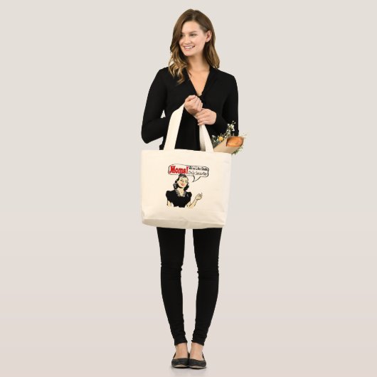 moederdag Canvas tassen (Voorkant (model))