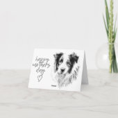 Moederdag Card - Border Collie Bedankkaart (Achterkant)