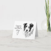 Moederdag Card - Border Collie Bedankkaart (Voorkant)