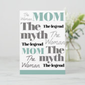 Moederdag cards Citaat eenvoudig Feestdagenkaart (Staand voorkant)