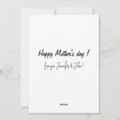 Moederdag cards Citaat eenvoudig Feestdagenkaart (Achterkant)