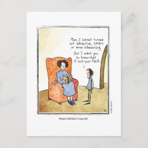 MOEDERDAG cartoon van Ellen Elliott Briefkaart