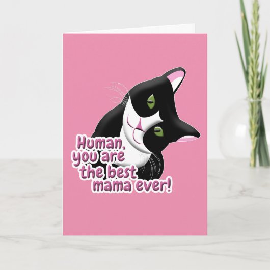 Moederdag Cat Kaart (Voorkant)