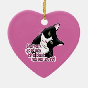 Moederdag Cat Keramisch Ornament