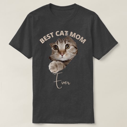 Moederdag Cat Mam gifts 2022, Funny Best Cat Mo T-shirt (Design voorkant)