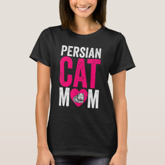 Moederdag Cat Mama Cat Fur Parent Persian Cat T-shirt