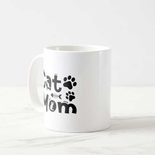 moederdag Cat mama Koffiemok (Voorkant links)