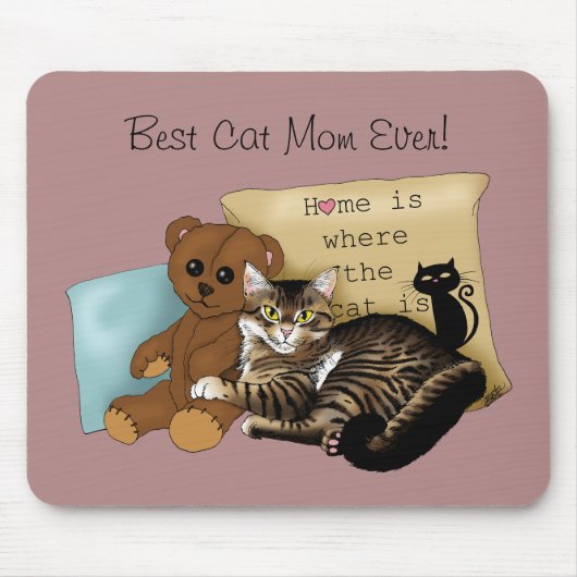 Moederdag Cat Muismat (Voorkant)