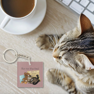 Moederdag Cat Sleutelhanger