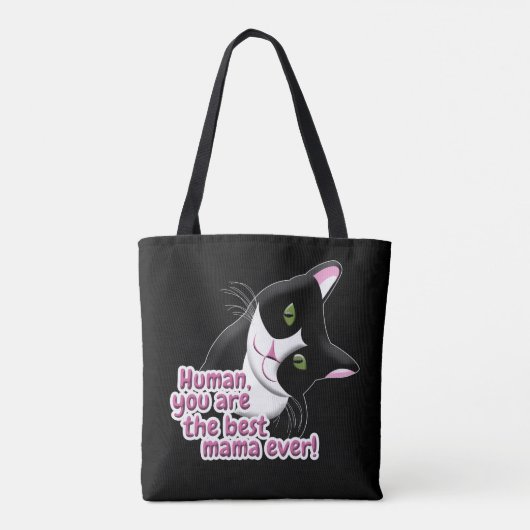 Moederdag Cat Tote Bag (Achterkant)