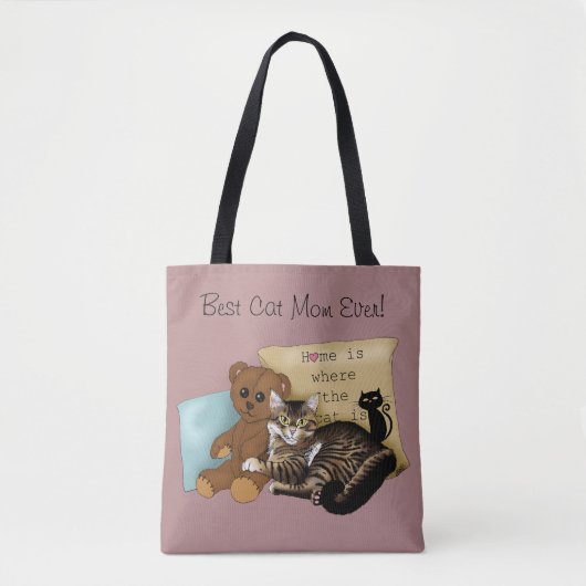 Moederdag Cat Tote Bag (Voorkant)