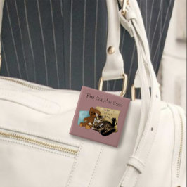 Moederdag Cat Vierkante Button 5,1 Cm