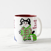 Moederdag Cat's Pajamas Fun Kat Mok (Voorkant rechts)