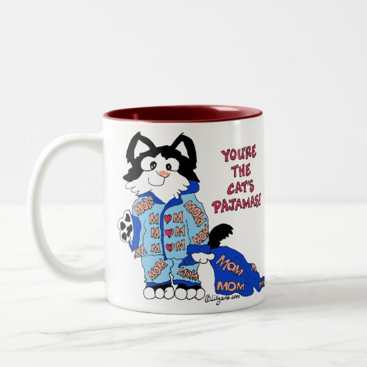 Moederdag Cat's Pajamas Fun Kat Mok (Links)