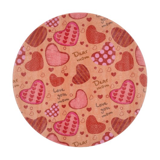 moederdag Celebratiepatroon Snijplank (Voorkant)