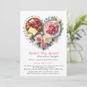 Moederdag Charcuterie Brunch uitnodiging (Staand voorkant)