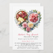 Moederdag Charcuterie Brunch uitnodiging (Voorkant / Achterkant)
