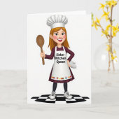 Moederdag Chef Kaart (Gele Bloem)