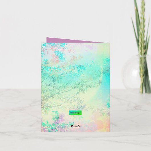 Moederdag Cherry Blossom Kaart (Achterkant)