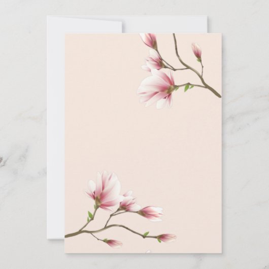 Moederdag Cherry Blossom Kaart (Achterkant)