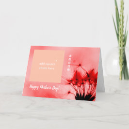 Moederdag Chinees Engels Gepersonaliseerde foto Feestdagen Kaart