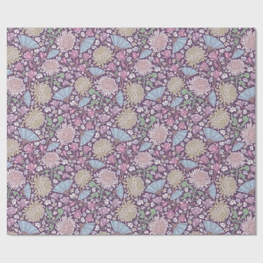 Moederdag-chrysanthemum-moederplant Japan lente tu Cadeaupapier (Vlak)