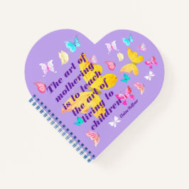 Moederdag Citaat met Waterverf Butterflies Notitieboek