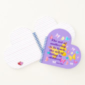 Moederdag Citaat met Waterverf Butterflies Notitieboek (Binnen)