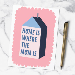 Moederdag Citaat Modern Minimalistisch Pasteltinte Briefkaart