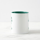 Moederdag citaat moeder dochter Hunter Green White Mok (Midden)