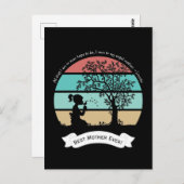 Moederdag Citaat Zitten onder Tree Angel Moeder Briefkaart (Voorkant / Achterkant)