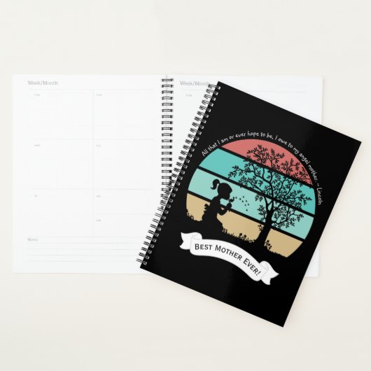 Moederdag Citaat Zitten onder Tree Angel Moeder Planner (Display)