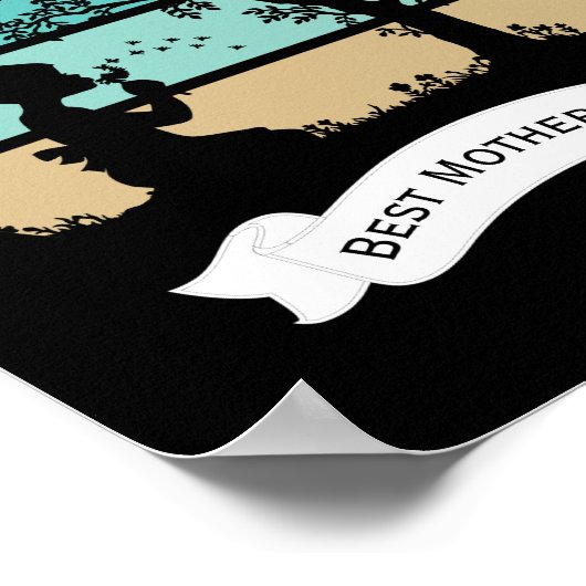 Moederdag Citaat Zitten onder Tree Angel Moeder Poster (Hoek)