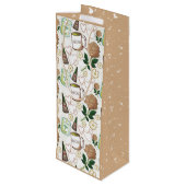 Moederdag Citrus Wijn Cadeautas (Achterkant Gekanteld)
