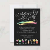 Moederdag Cocktail Party-uitnodigingen Kaart (Voorkant)