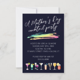 Moederdag Cocktail Party-uitnodigingen Kaart