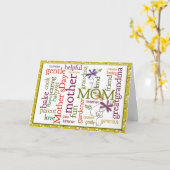 Moederdag Collage Kaart (Gele Bloem)