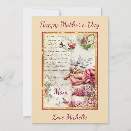 Moederdag collage Kaart (Voorkant)