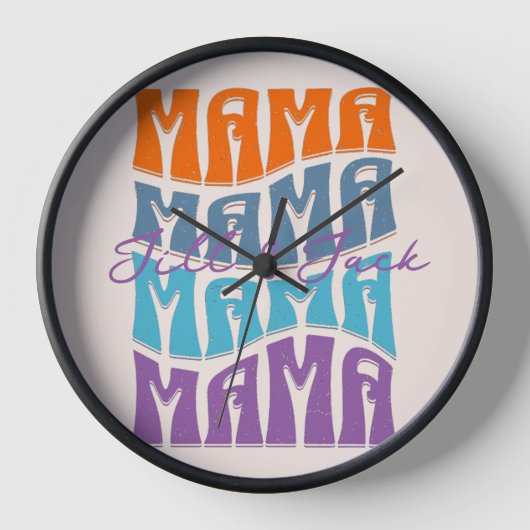 Moederdag Colorful Typography Mama Kinder Name (Voorkant)