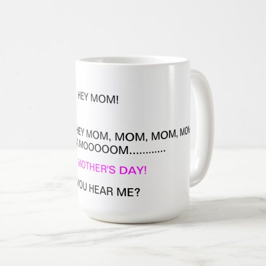 moederdag comische mok (Voorkant rechts)