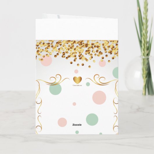 Moederdag Confetti Kaart (Achterkant)