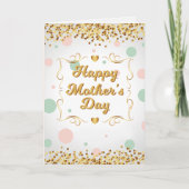 Moederdag Confetti Kaart (Voorkant)