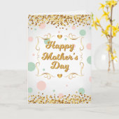 Moederdag Confetti Kaart (Gele Bloem)