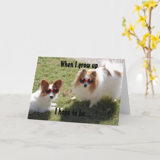 Moederdag Cool Dogs Wenskaart Kaart (Gele Bloem)