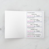 Moederdag Coupon Black Boy Kaart (Binnen)