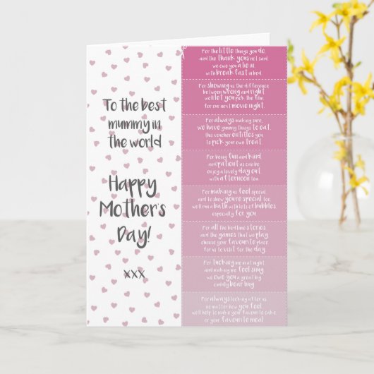 Moederdag Coupon Kaart (Gele Bloem)