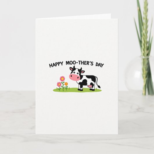 Moederdag Cow Grafische kaart (Voorkant)