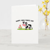 Moederdag Cow Grafische kaart (Gele Bloem)
